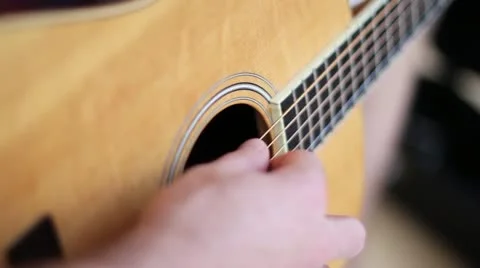 Playing the Guitar Video stock 21221805