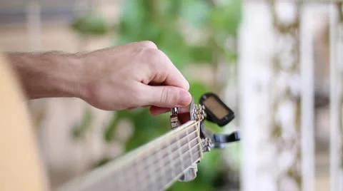 Playing the Guitar Video stock 21221973