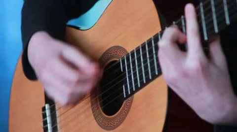 Playing guitar Stock Footage 22152629