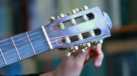 Playing guitar Stock Footage 22152642