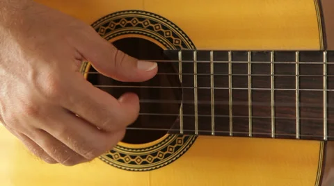 Playing guitar Stock Footage 29481815