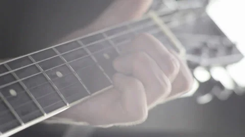 Playing the guitar Stock Footage 38050961