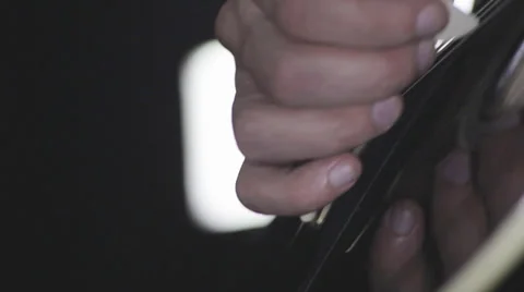 Playing the guitar Stock Footage 38051170