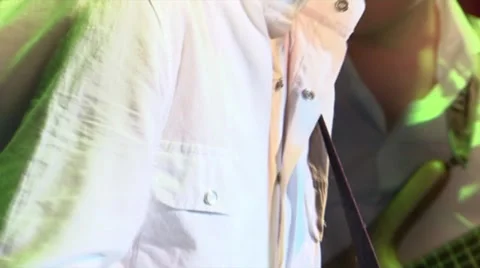 Playing the guitar Stock Footage 50045646