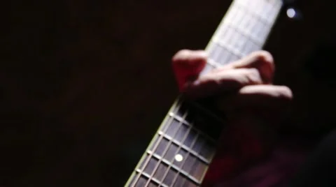 Playing guitar Stock Footage 55672122