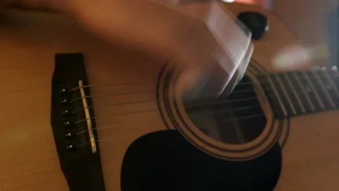 Playing the guitar Video stock 147250964