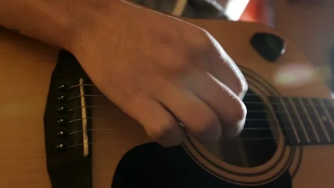 Playing the guitar Video stock 147251383