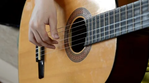 Playing guitar Stock Footage 152803521
