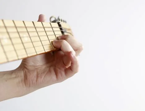 Playing the guitar Stock Photos