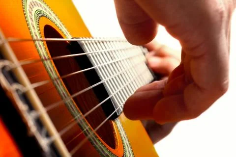 Playing guitar Stock Photos