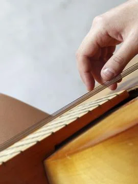 Playing the guitar Stock Photos