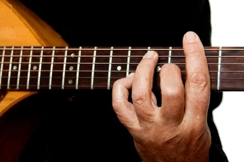 Playing a guitar Stock Photos