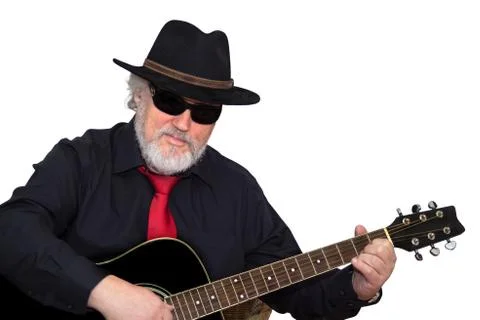 Playing the guitar Stock Photos