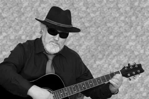 Playing the guitar Stock Photos