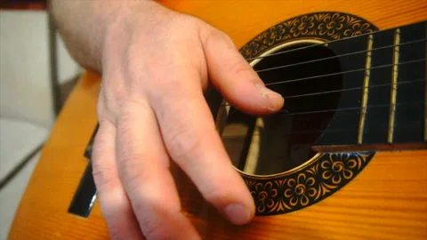 Playing guitar solo slow motion Stock Footage 85584931