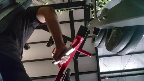 Playing in the gym Stock Footage 300811758