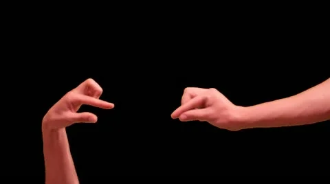 Playing hands - speaking hands Part II Video stock 11129545