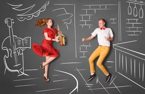 Playing for him. Stock Photos