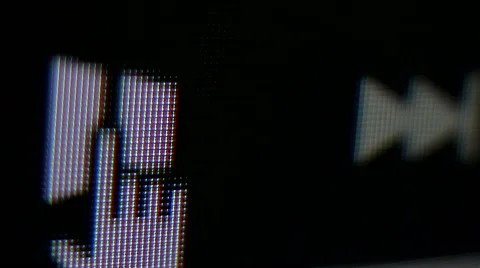 Playing internet video button pause play Video stock 61458702