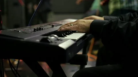 Playing Keyboard Stock Footage 45608076