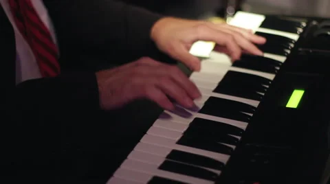 Playing Keyboard Stock Footage 66350896