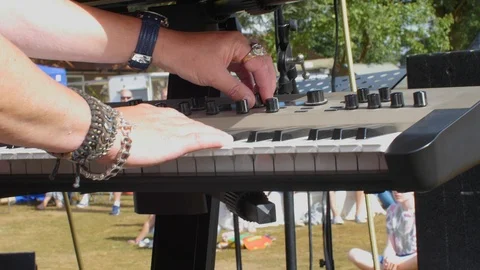 Playing Keyboard Stock Footage 93005367