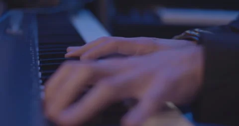 Playing Keyboard Stock Footage 256592382