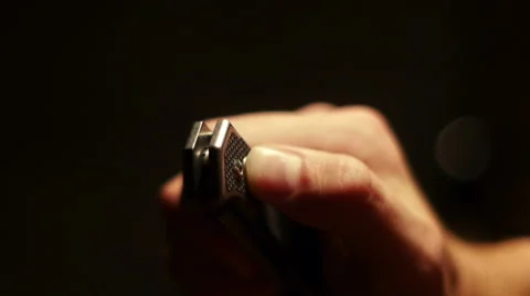 Playing With Knife Stock Footage 61184654