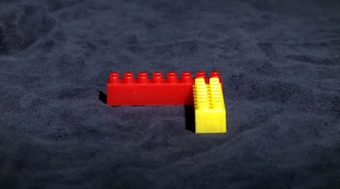 Playing with legos 17 Stock Footage 10820013