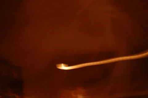 Playing with light, orange warm lines Foto stock