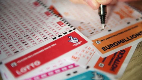 Playing the lottery. Stock Footage 221925312