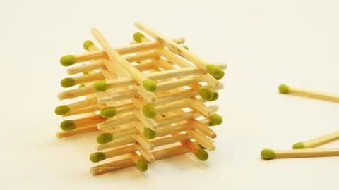 Playing with matches. Stock Photos