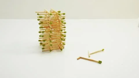 Playing with matches. Stock Photos