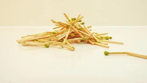 Playing with matches. Stock Photos