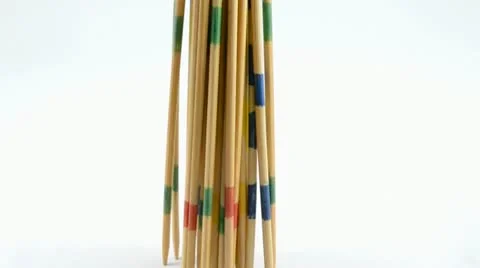 Playing mikado Stock Footage 11132292