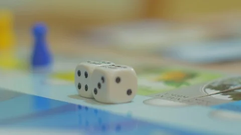 Playing Monopoly game Stock Footage 88212922