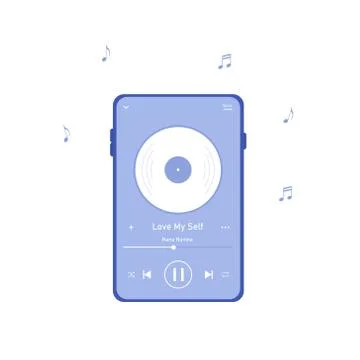 Playing Music Stock Illustration