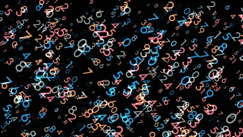 Playing the numbers Stock Footage 134376864