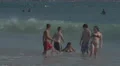 Playing in the ocean water in Porto 4k or 4k+ Resolution