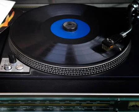Playing Old Vinyl Photos
