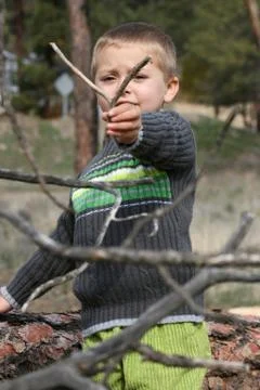Playing outdoors Stock Photos