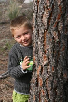 Playing outdoors Foto stock