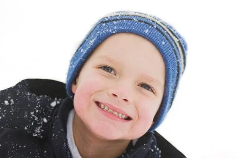 Playing outside in the winters Stock Photos