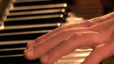 Playing on the Piano 1 Stock Footage 10905901
