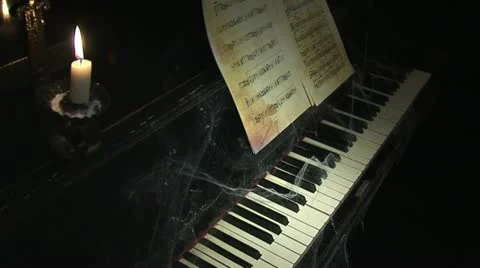 Playing the piano 11 Stock Footage 12716530