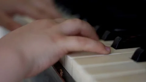 Playing the piano, close-up Stock Footage 72631931