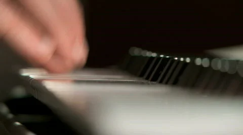 Playing Piano Stock Footage