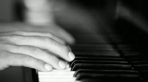 Playing piano Stock Footage 10563832