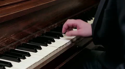 Playing Piano Stock Footage 21945409