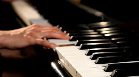 Playing piano Stock Footage 36812383